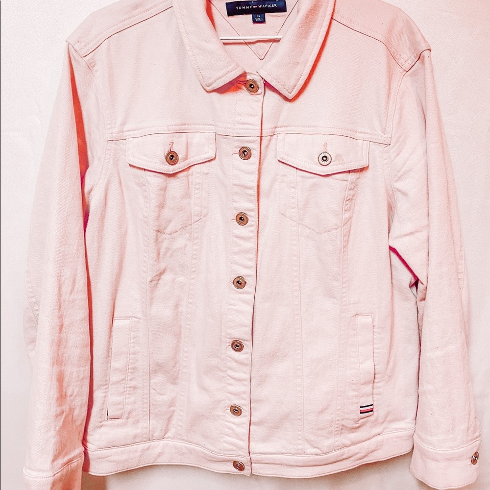 TOMMY HILFIGER PINK DENIM JACKET